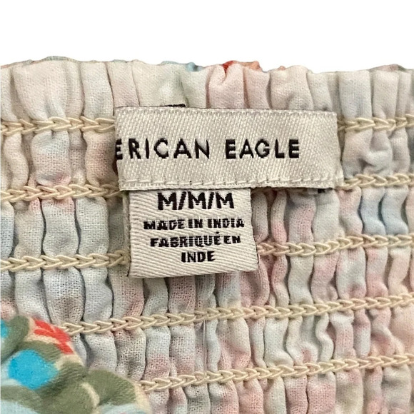 NWT American Eagle Floral Tie Crop Top Size Medium - Picture 4 of 5